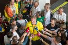 Į Lietuvą grįžo Europos čempionas A. Gudžius Į Lietuvą grįžo Europos čempionas A. Gudžius