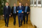Spaudos konferencija Vyriausybėje dėl ministrų atleidimo Spaudos konferencija Vyriausybėje dėl ministrų atleidimo