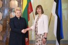 Taline susitiko dvi Baltijos šalių prezidentės Taline susitiko dvi Baltijos šalių prezidentės