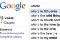 Pirmas tarp "Google": Where is Lithuania Pirmas tarp "Google": Where is Lithuania